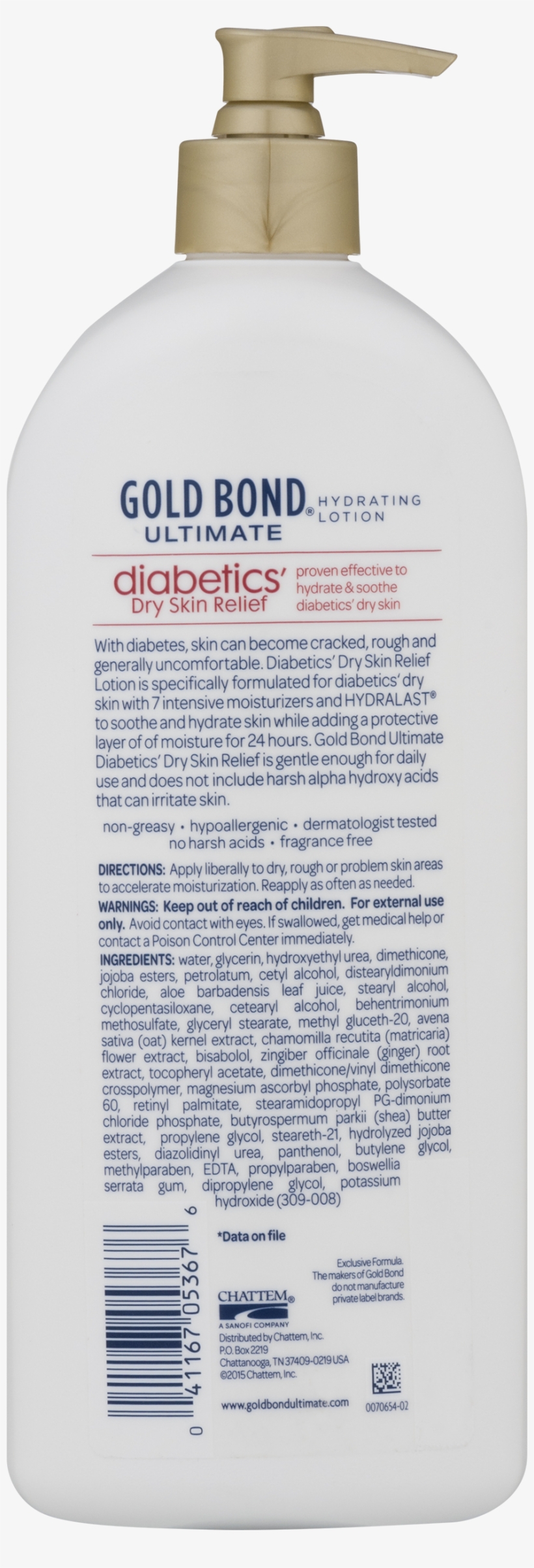 Gold Bondâ® Ultimate Diabetics' Dry Skin Relief Lotion - Cosmetics, transparent png #6452392