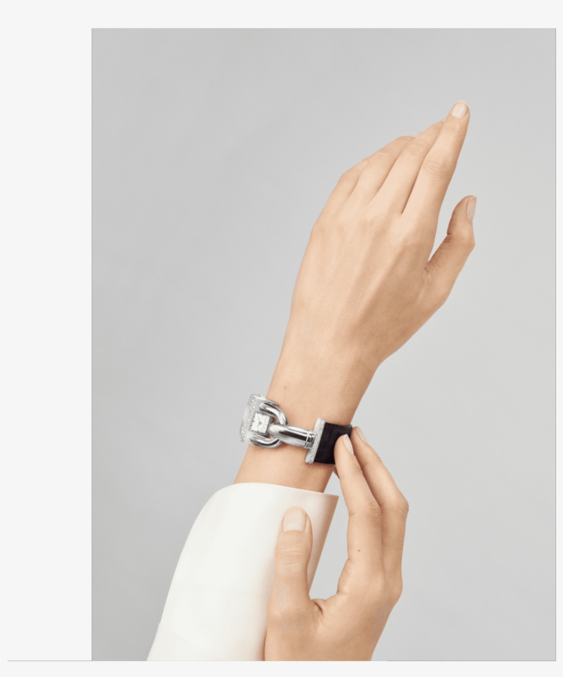 Cadenas Watch,satin Finish Alligator, Square Scale - Bracelet, transparent png #6452569