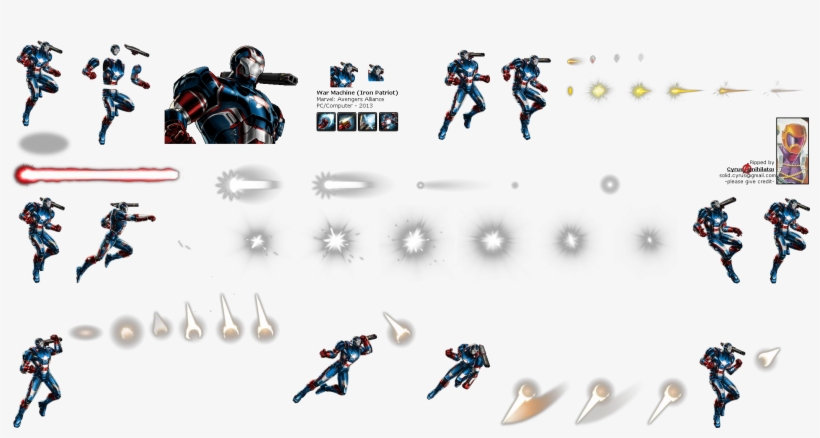 Click For Full Sized Image War Machine - Iron Patriot Marvel Avengers Alliance, transparent png #6454418