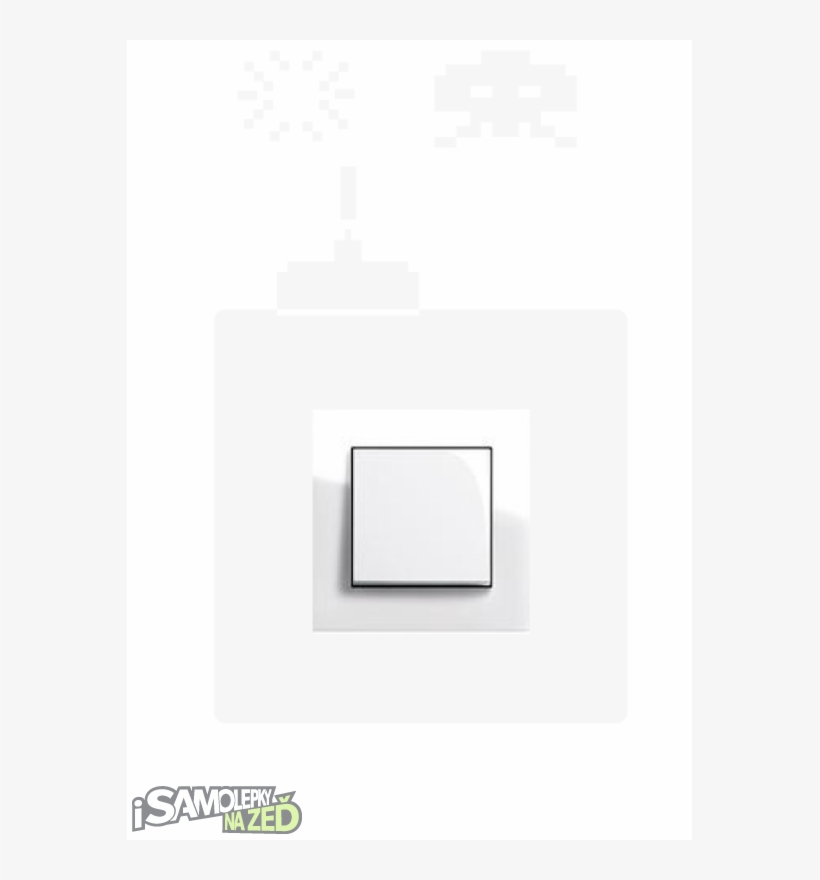 Samolepka Pod Vypínač - Space Invaders, transparent png #6455262