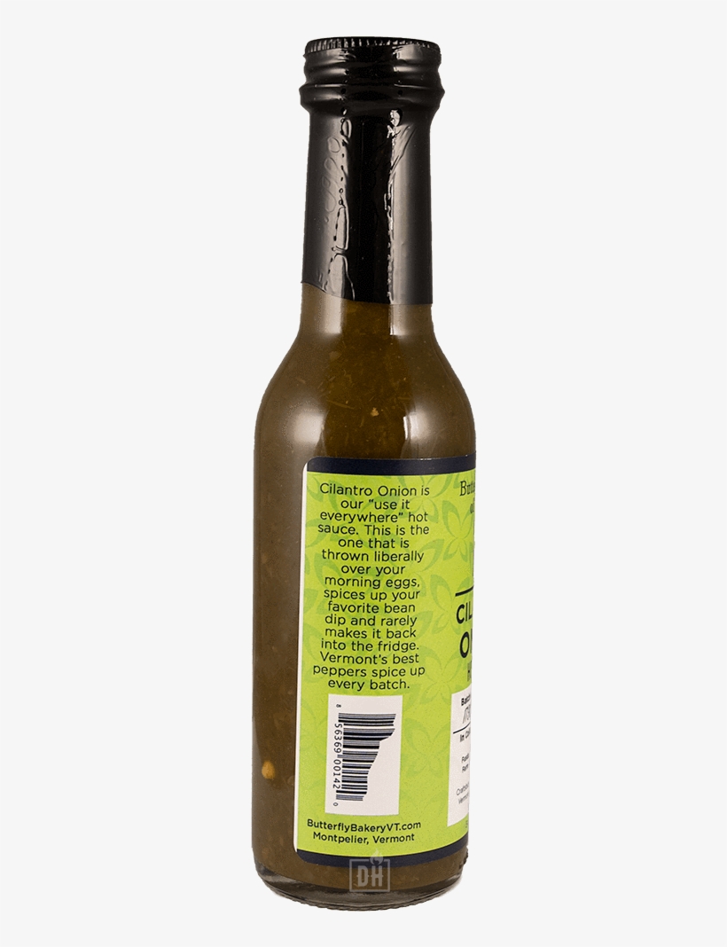 Butterfly Bakery Of Vermont Cilantro Onion Hot Sauce, transparent png #6455603