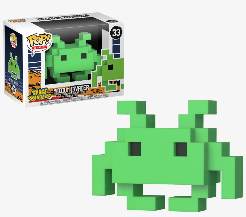 Pop Figure Space Invaders Md Invader 8-bit - Space Invaders Funko, transparent png #6455672