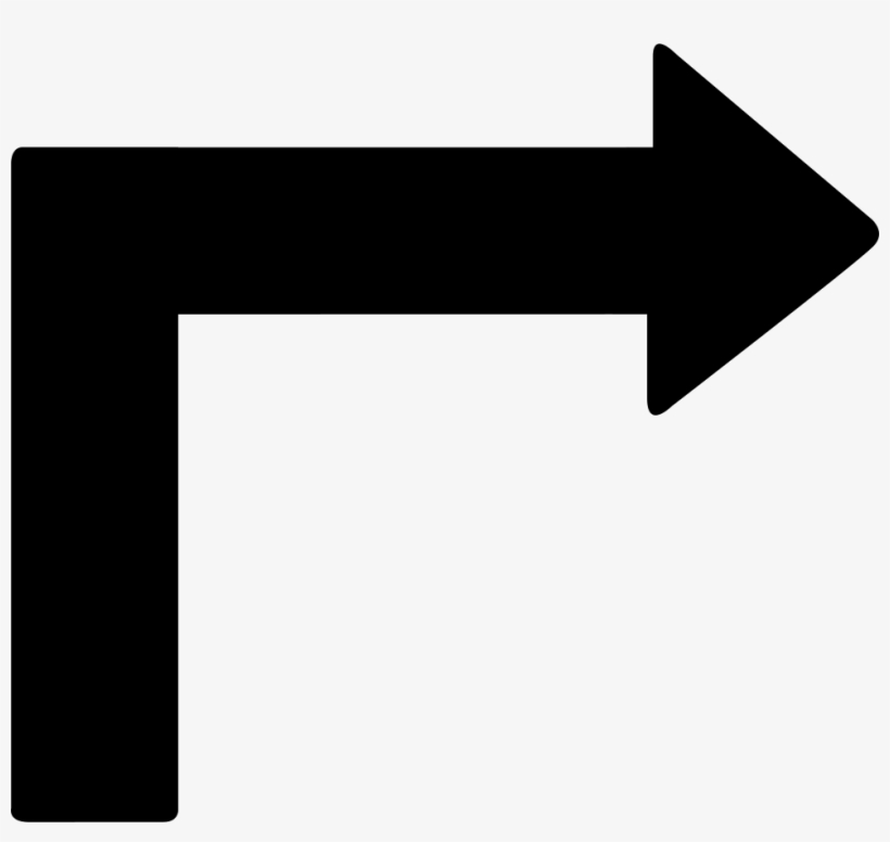 Turn Right Arrow Comments - Turn Right Arrow Icon Png, transparent png #6456588