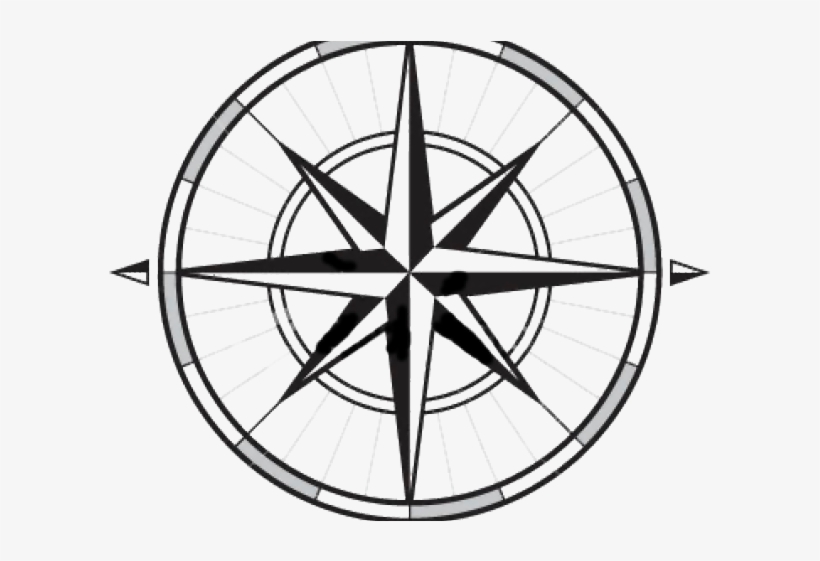 Compass Clipart Transparent Background - Fancy Compass Rose, transparent png #6457607