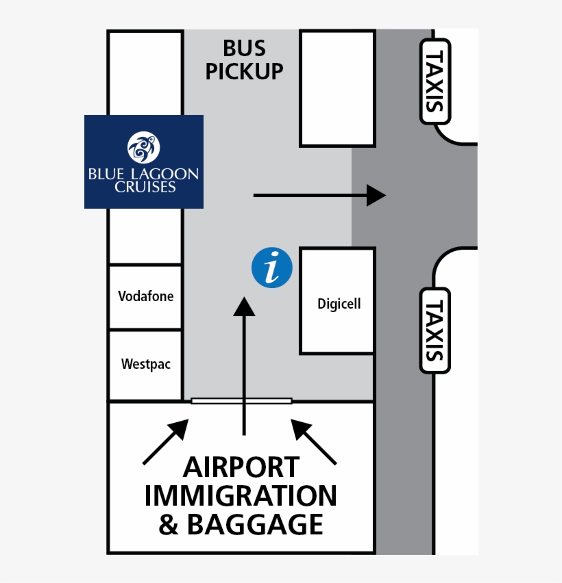 Blue Lagoon Cruises Airport Office - Diagram, transparent png #6458811