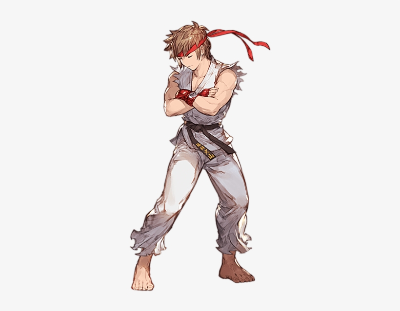 ストリートファイター衣装 男 Street Fighter Hadouken, Ryu Street - Granblue Fantasy Gran Skin, transparent png #6459139