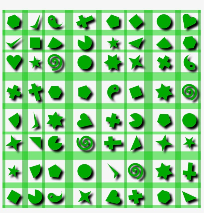 Pattern Clipart Green Shape Pattern - Shape, transparent png #6460642