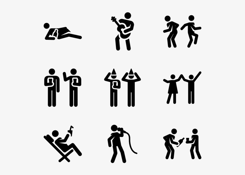 Svg Black And White Stock Band Vector Celebrity - Daily Pictograms, transparent png #6461432