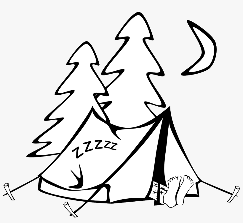 How To Set Use Sleeping In A Tent Icon Png, transparent png #6462614