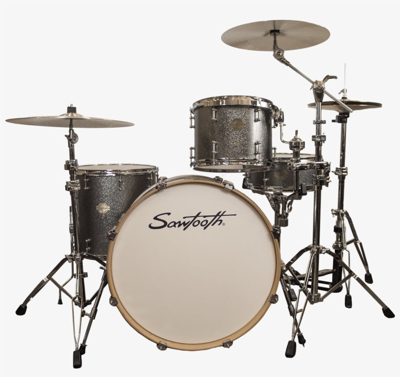 Silver Sparkle - Sawtooth Command Series 4-piece Drum Shell Pack With, transparent png #6463755