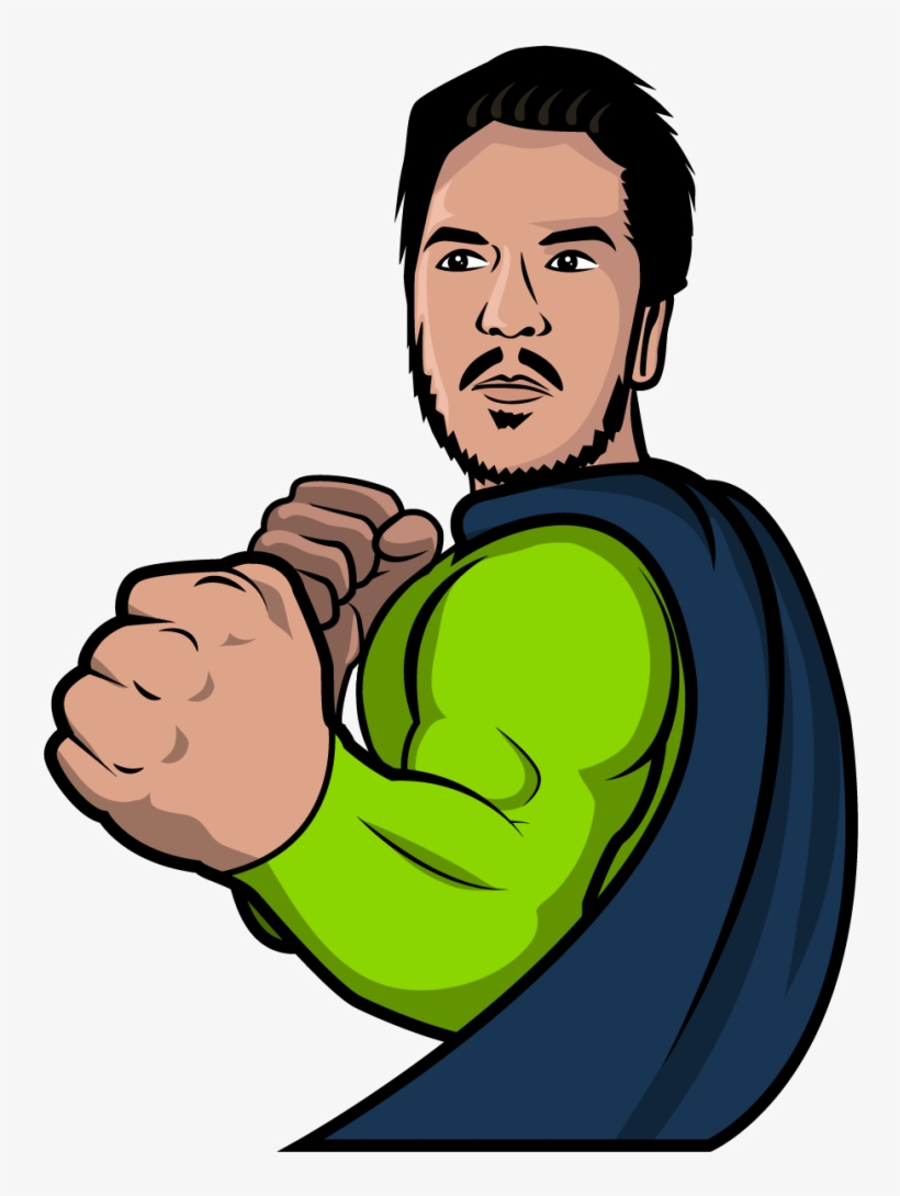An Aggressive Looking Man Has His Fists Ready - Man, transparent png #6464400