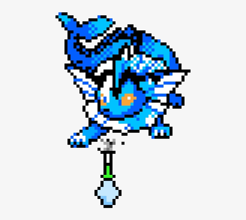 High Vaporeon - Vaporeon Pixel, transparent png #6464599