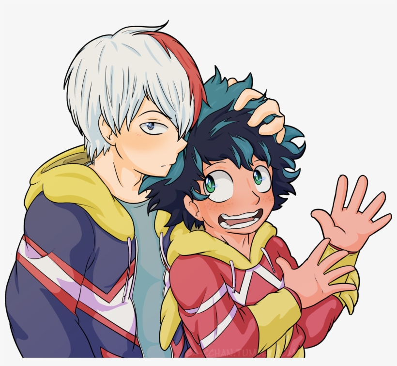 Todoroki Is Very Protective <3 - Cartoon, transparent png #6466384