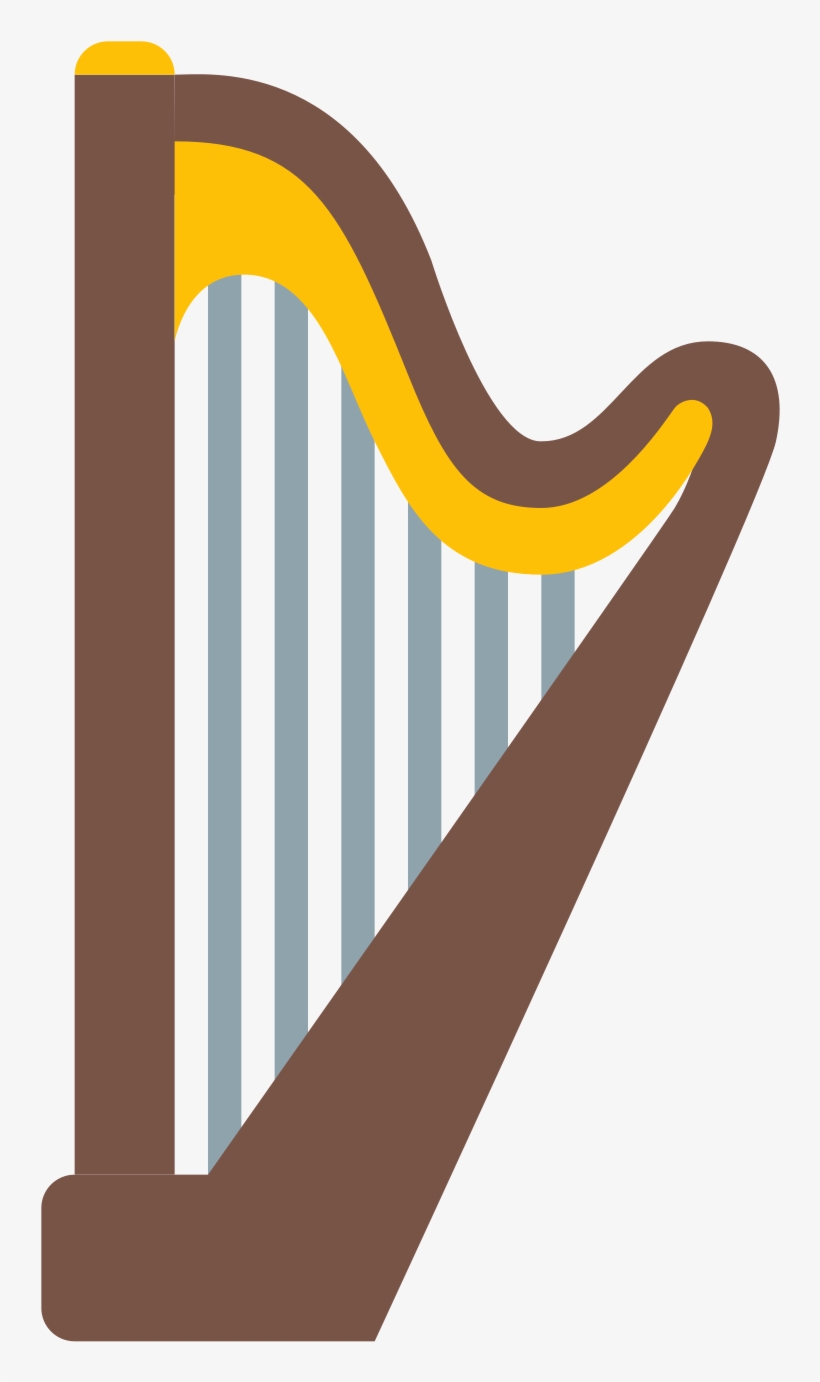 A Harp Icon Has Many Parts Connected Together, On One - Konghou, transparent png #6467986