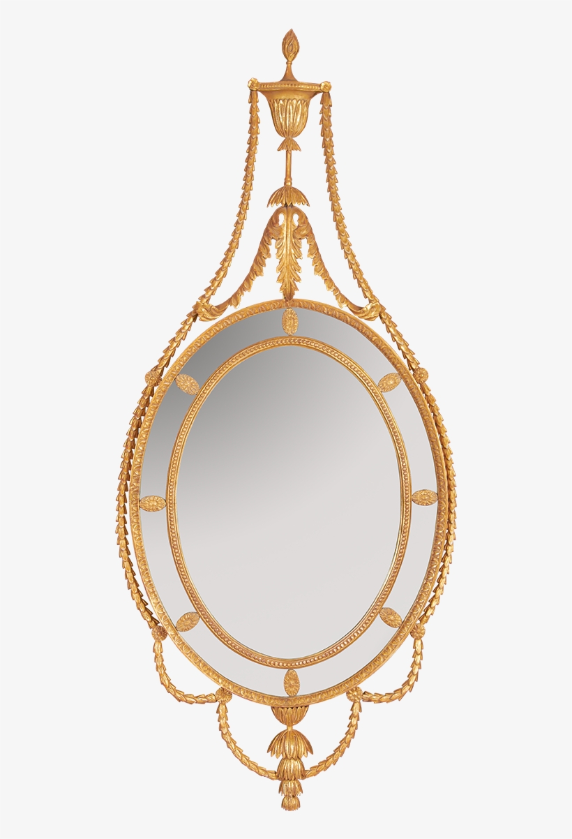 George Iii Adam Style Mirror With An Oval Border Glass - Adam Style, transparent png #6468051