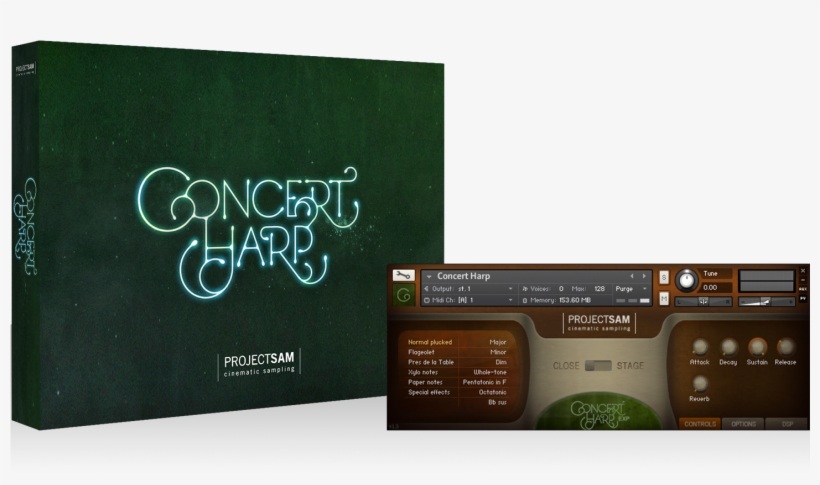 Concert Harp - Projectsam Concert Harp Download, Version Electronic,, transparent png #6468213
