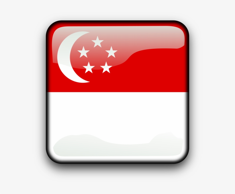 Flag Of Singapore National Flag Lion Head Symbol Of - Clip Art Singapore Flag, transparent png #6468264
