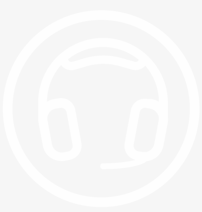 Headphone - Wordpress Logo White Png, transparent png #6469111