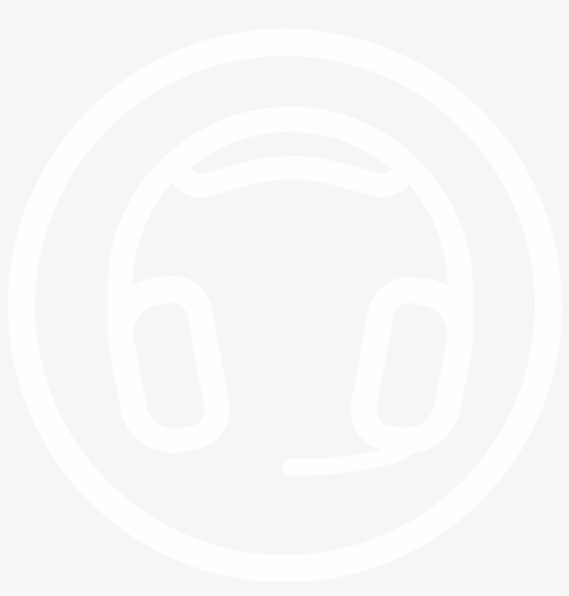 Headphone - Wordpress Logo White Png, transparent png #6469111