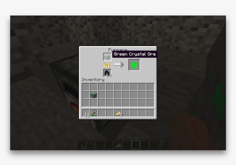 Green Crystal Smelting - Minecraft Crafting, transparent png #6469514