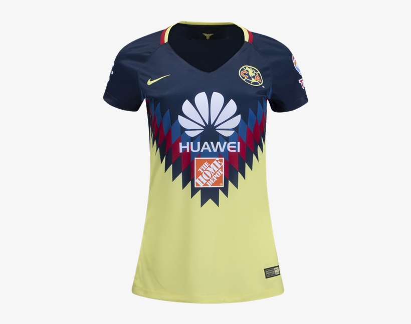 Nike Club America Womens Home Jersey 17/18 - Playeras De Club America, transparent png #6471324