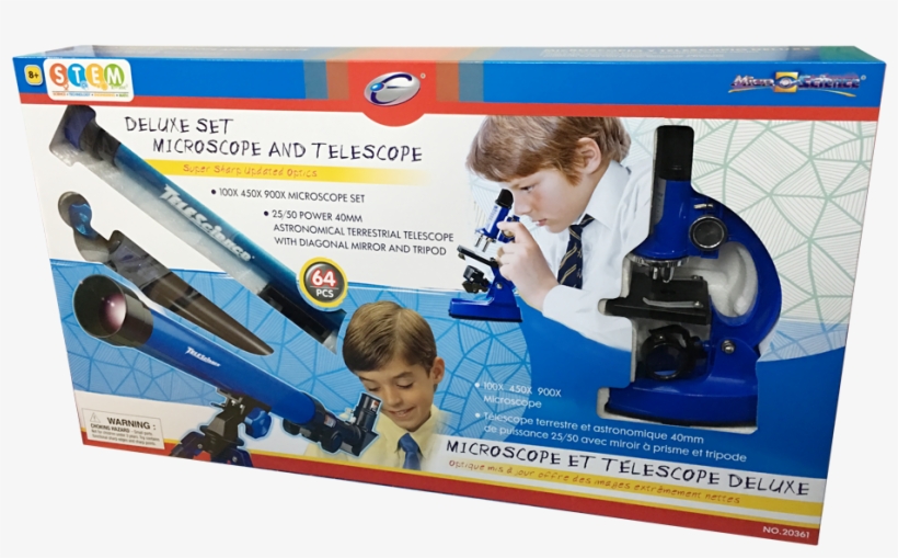 Deluxe Set Microscope & Telescope - Mac Toys Mikroskop Microscope, transparent png #6472216