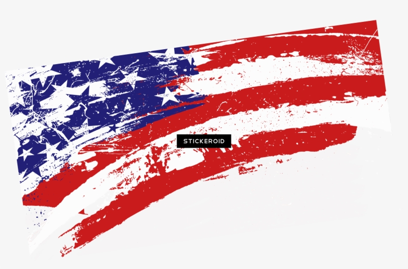 America Flag High-quality - Art American Flag Banner, transparent png #6472637