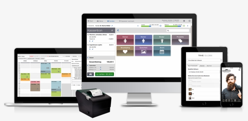 Time Globe Friseursoftware - Mobile App, transparent png #6473107