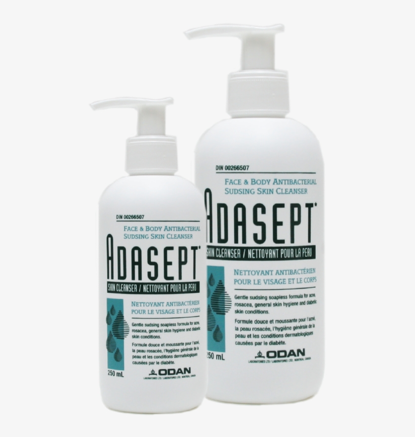 This - Adasept Antibacterial Face & Body Skin Cleanser, transparent png #6474829