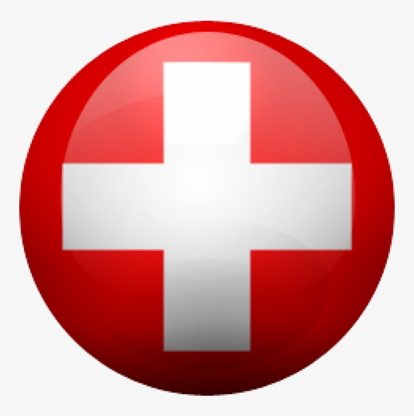 Computer Data Protection & Filing - Switzerland Flag In Circle, transparent png #6475420
