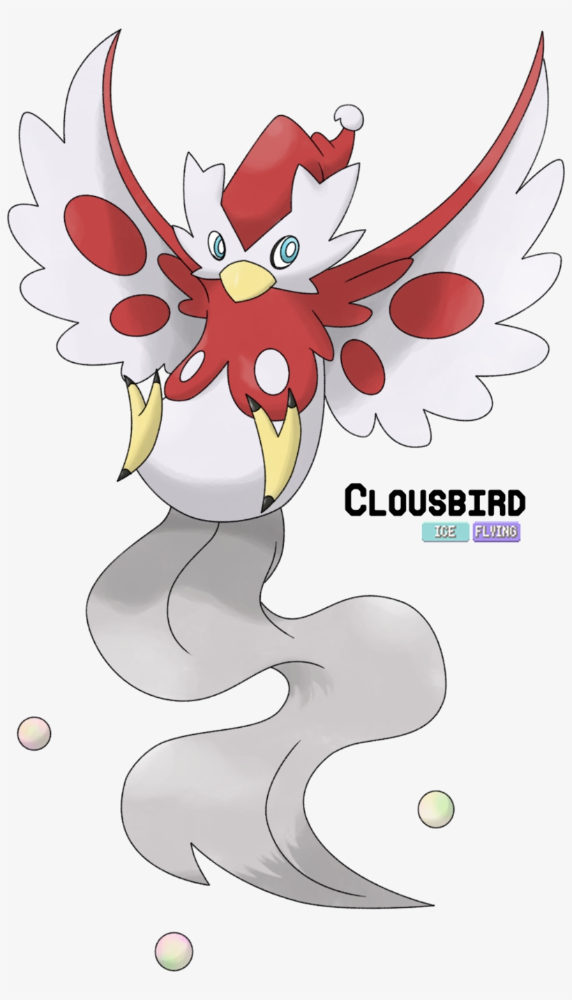 Delibird > Clousbird Delibird Evolves When Traded While - Delibird Evolution Chart, transparent png #6476825