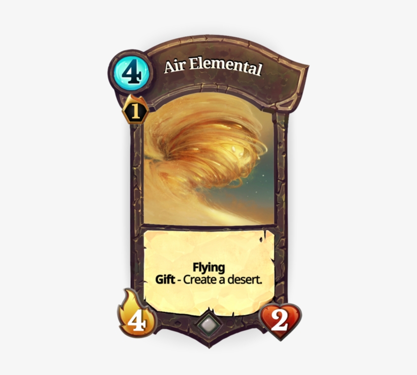 5/3 And Flying Is Arguably Worth 4 And A Land - Faeria Wind Elemental, transparent png #6478958