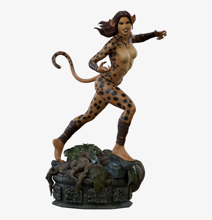 19" Dc Comics Premium Format™ Figure Cheetah - Comics, transparent png #6481025
