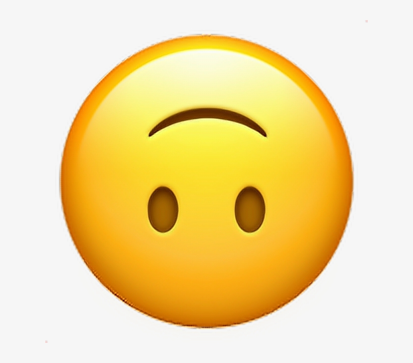 ❁ Upside Down Face Emoji 🙃 Upsidedown Smile Emoji - Emoji, transparent png #6481090