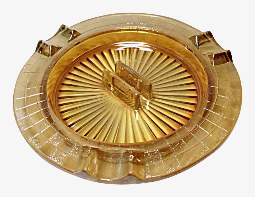 1930's Jeannette Glass Iridescent Carnival Marigold, transparent png #6481464