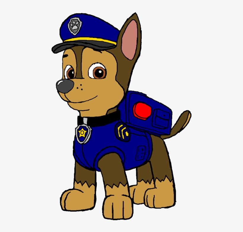 Pzufxnl - Chase Paw Patrol Cartoon, transparent png #6481896