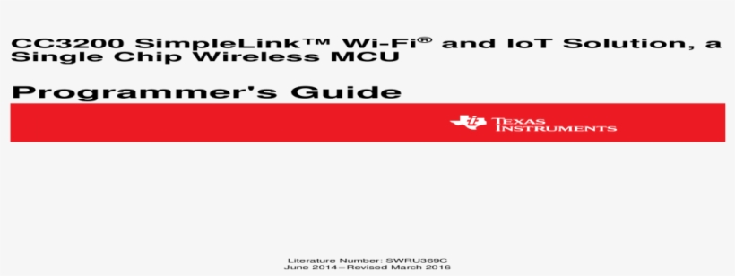 Cc3200 Simplelink Wi-fi And Iot Solution, A Single - Index, transparent png #6482868