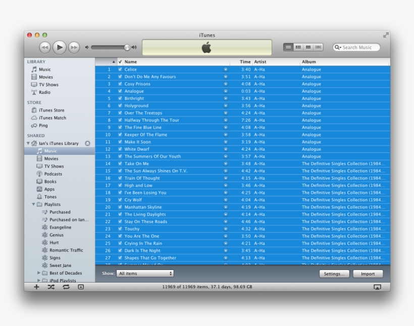 Now Click The 'import' Button In The Bottom Right Corner - Mac Os X Lion Scrollbar, transparent png #6483992