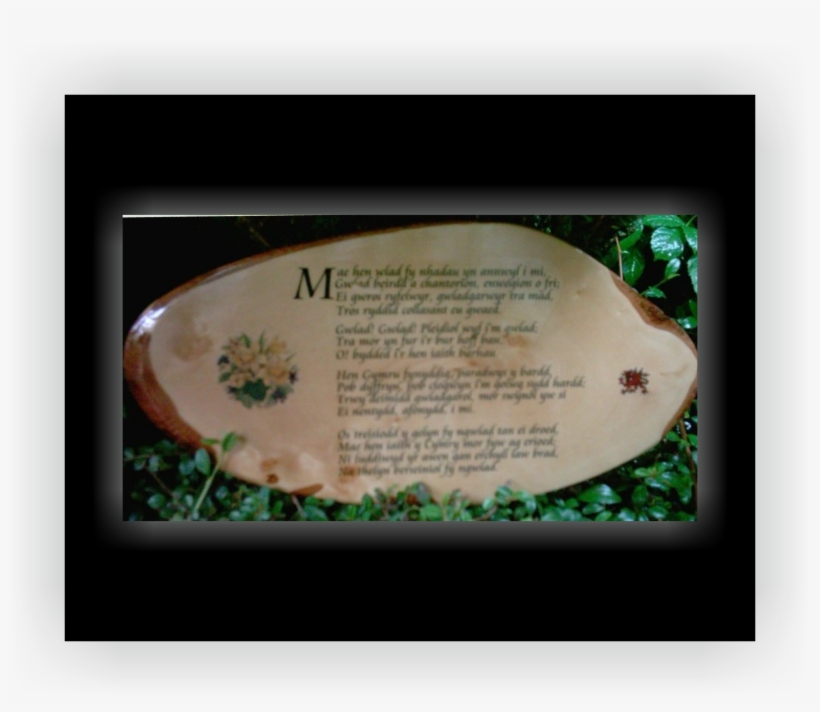 Garden Memorials In Wood - Floral Design, transparent png #6484163