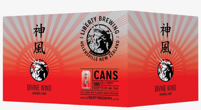 Divine Wind Can Box Liberty Brewing, transparent png #6484446