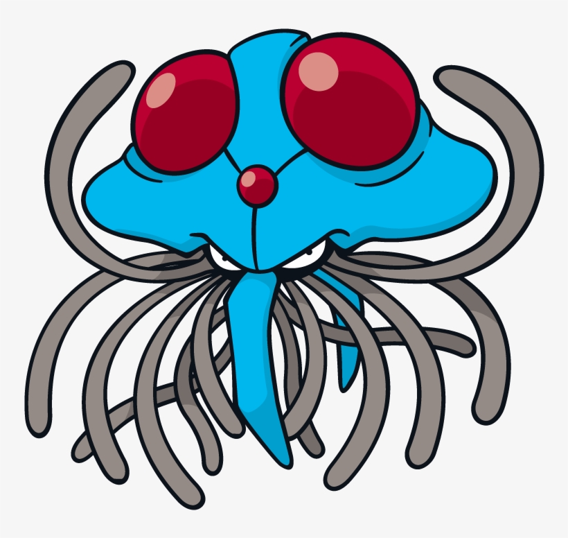 Tentacruel Pokemon Character Vector Art, transparent png #6484608