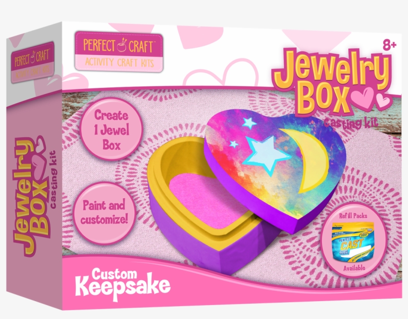 Perfect Craft Jewelry Box Casting Kit - The Packaging Trust Kraft Jewelry Boxes 20 Boxes, transparent png #6484695