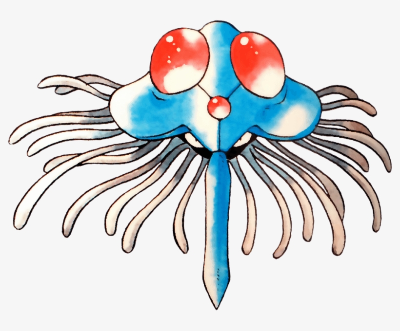 Tentacruel - Tentacruel Ken Sugimori, transparent png #6484747