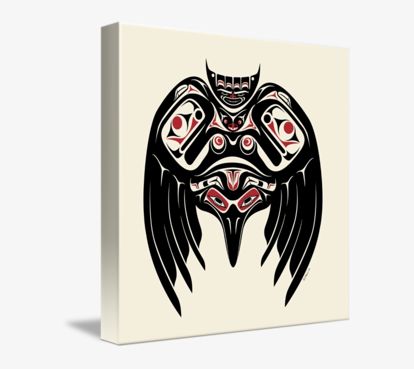 "salish Raven" By , // In 2001, After A Trip To Washington - Raven Pacific Northwest Native American Art, transparent png #6484821