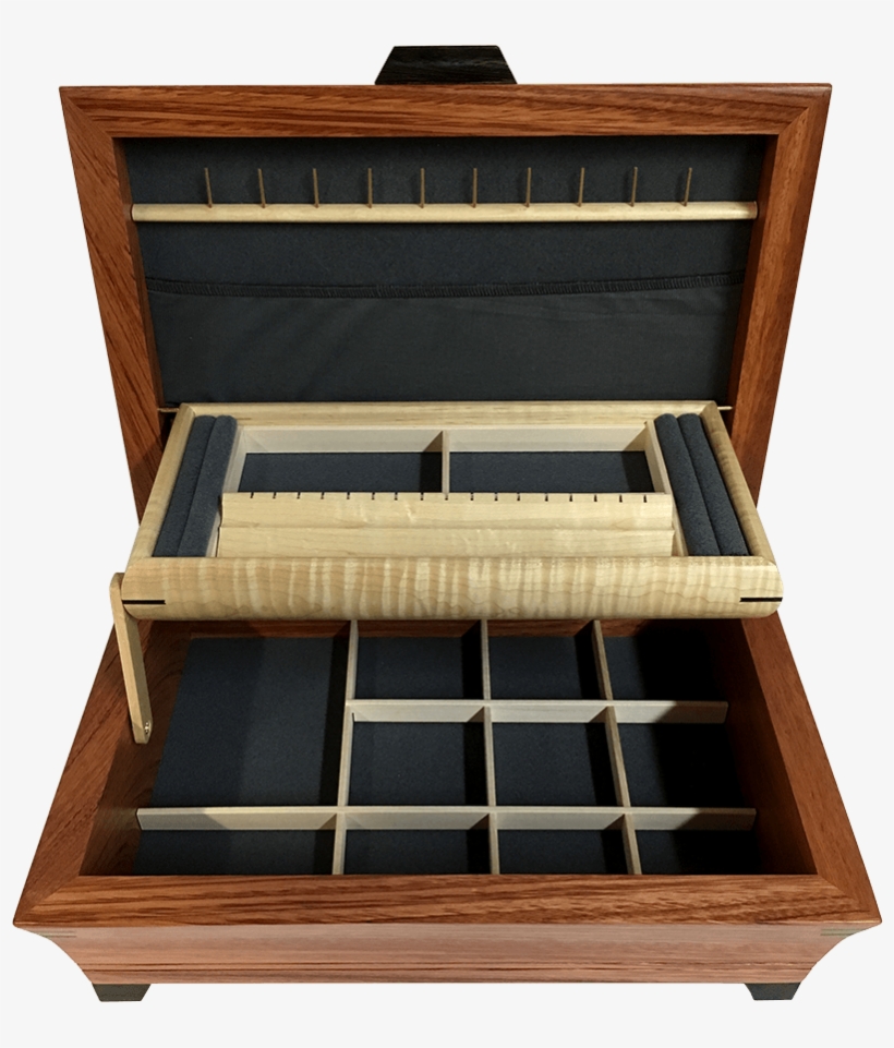 Lage Wooden Jewelry Box Jb-04 Interior - Drawer, transparent png #6484942