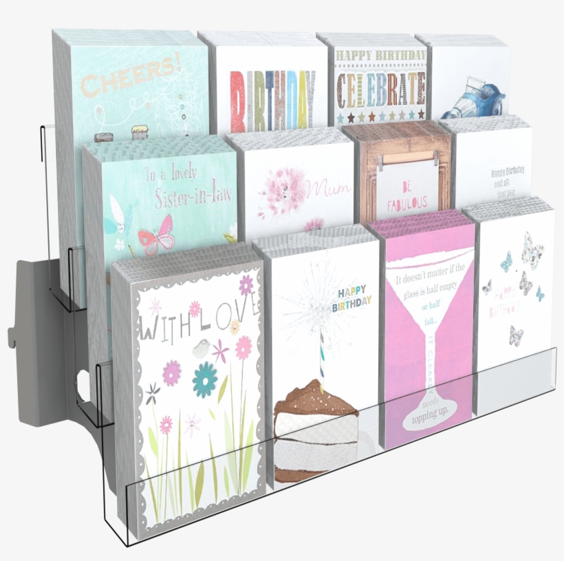 3 Tier Greetings Card Shelf - Adjustable Shelving, transparent png #6485550