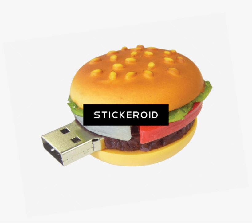 Hamburger Usb Stick - Fast Food, transparent png #6485690