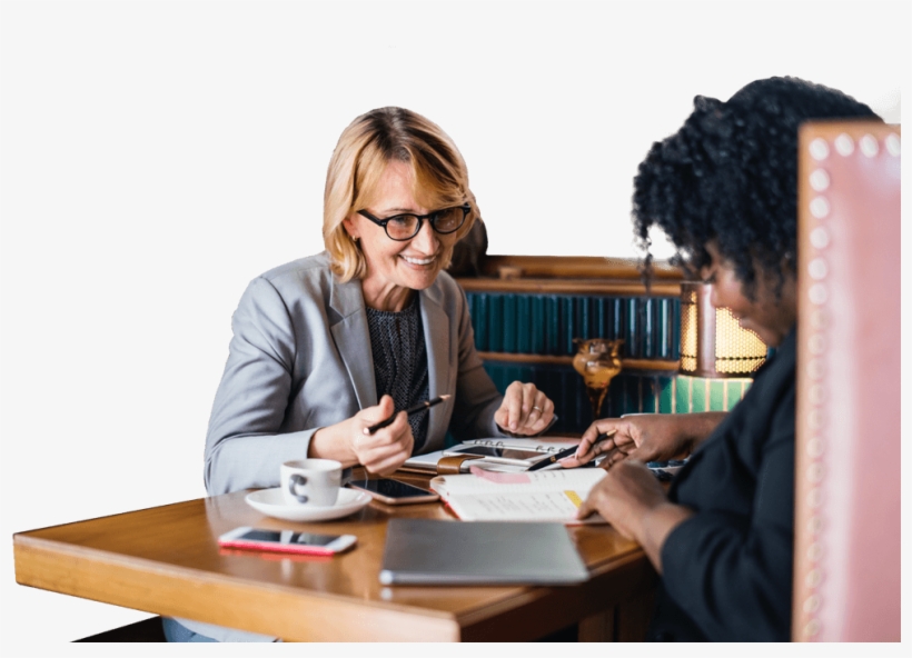 Two Female Professionals In A Business Meeting - Job, transparent png #6486563