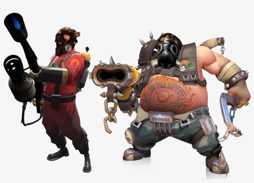 4 Mo - Overwatch Heroes Road Hog, transparent png #6486615
