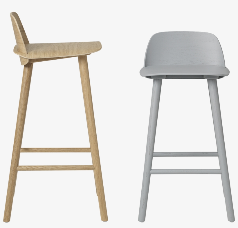 Crafted With Precision - Normann-copenhagen Form Bar Stool 65cm, Green/steel, transparent png #6488955